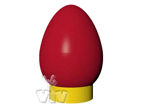 Balloon `hard boiled egg` with wide base 5 m commercial promotional inflatable balloon